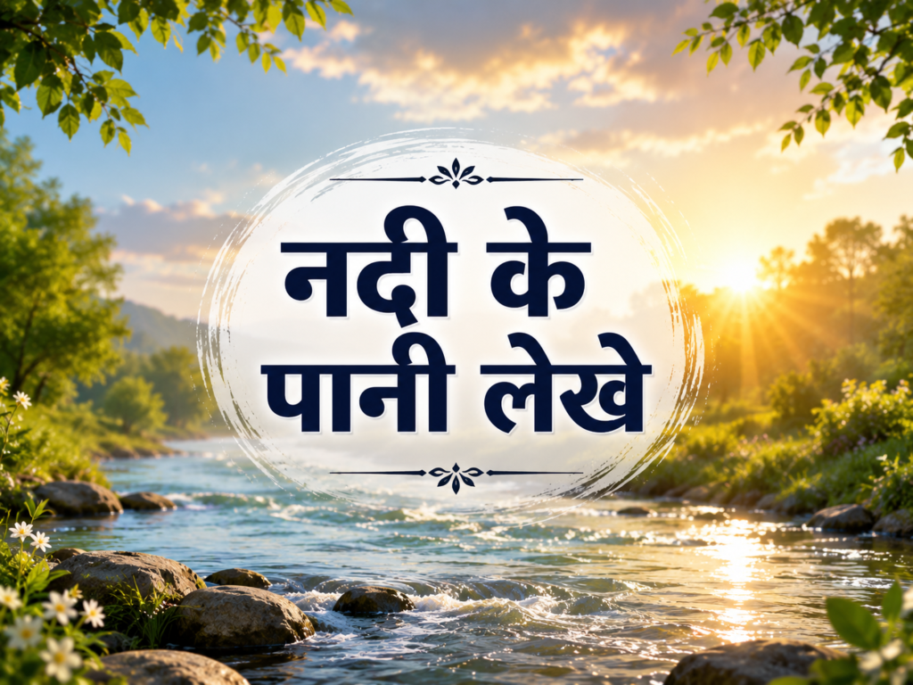 nadi ke pani lekhe